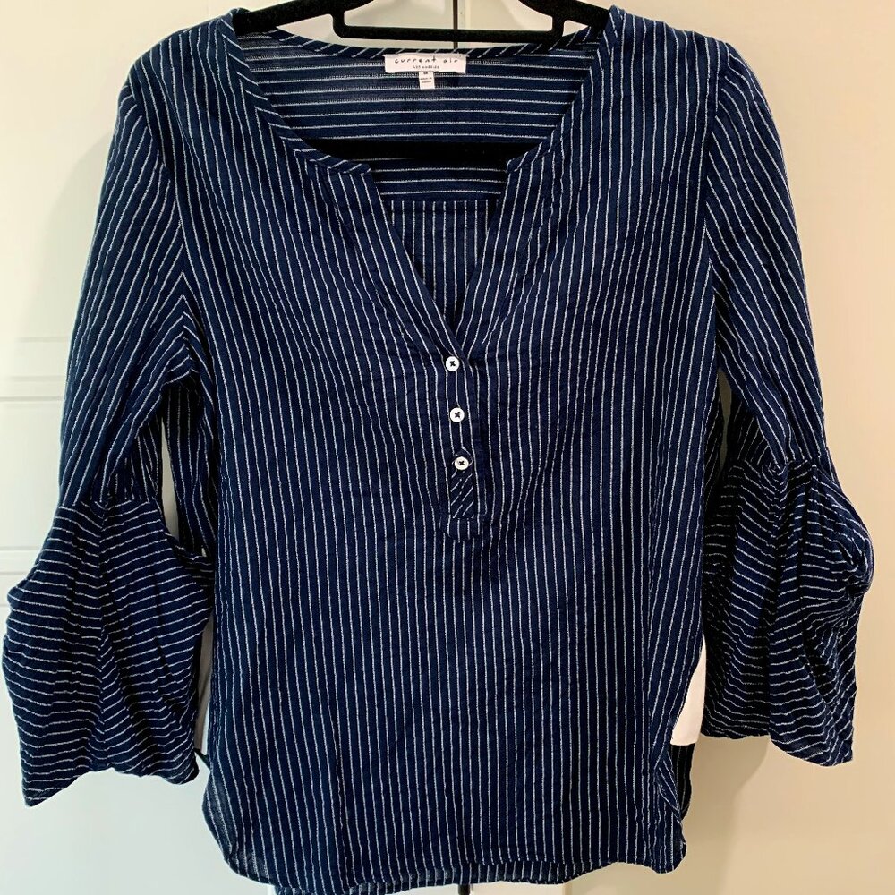 Current Air Navy Striped Top